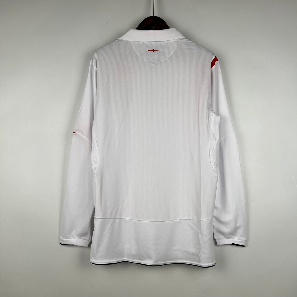 Camiseta Inglaterra 2006 Manga Larga - Local - Retro