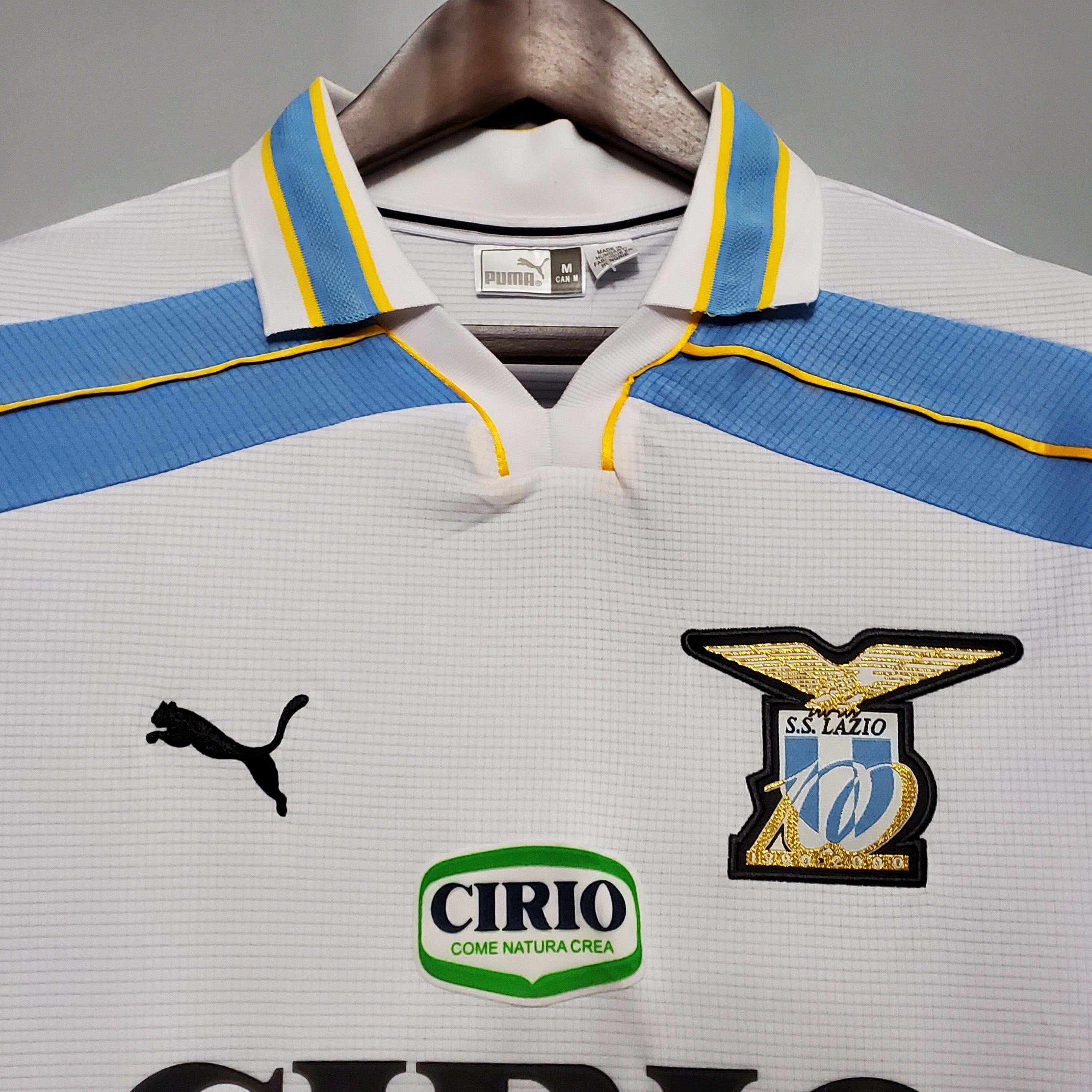 Camiseta Lazio 2000-01 Manga Larga - Visitante - Retro