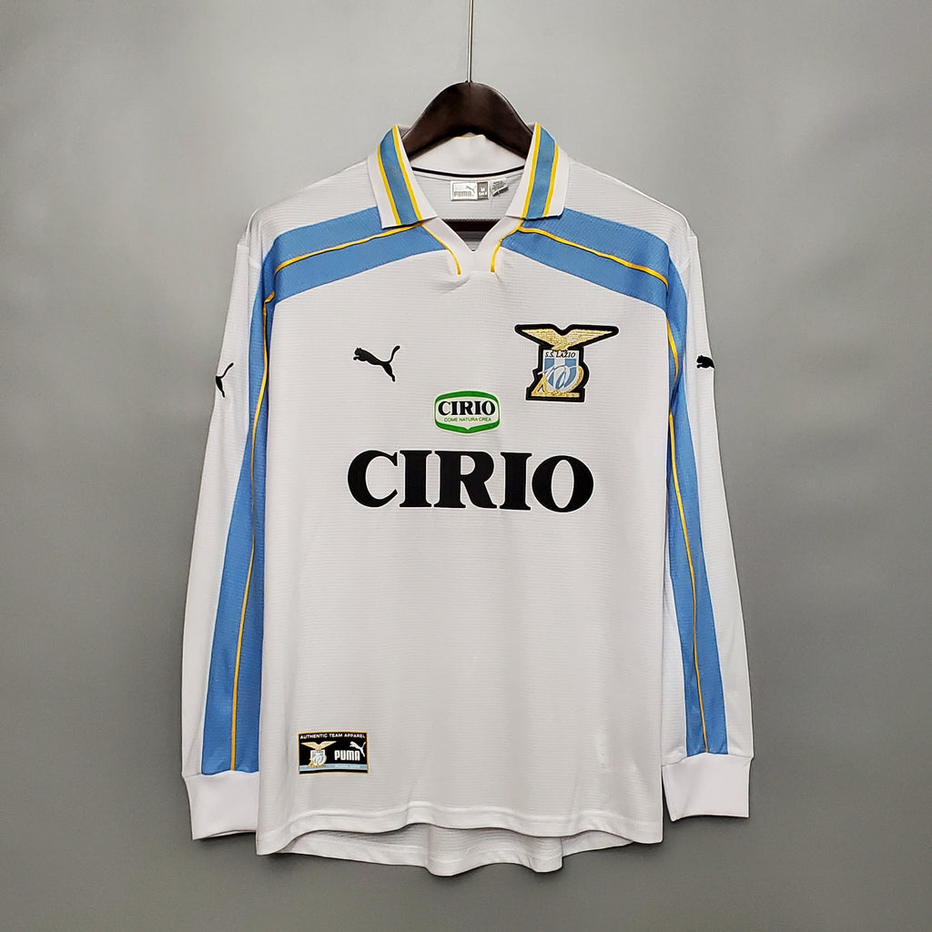 Camiseta Lazio 2000-01 Manga Larga - Visitante - Retro