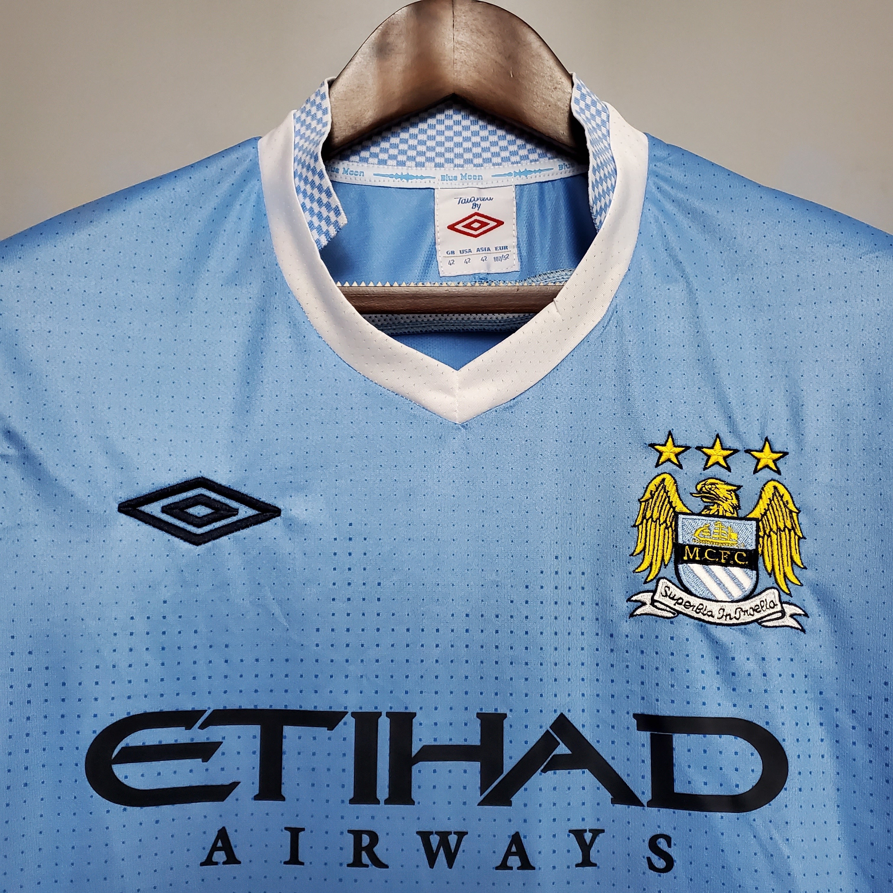 Camiseta Manchester City 2011-12 - Local - Retro
