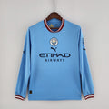Camiseta Manchester City 2022-23 Manga Larga - Local