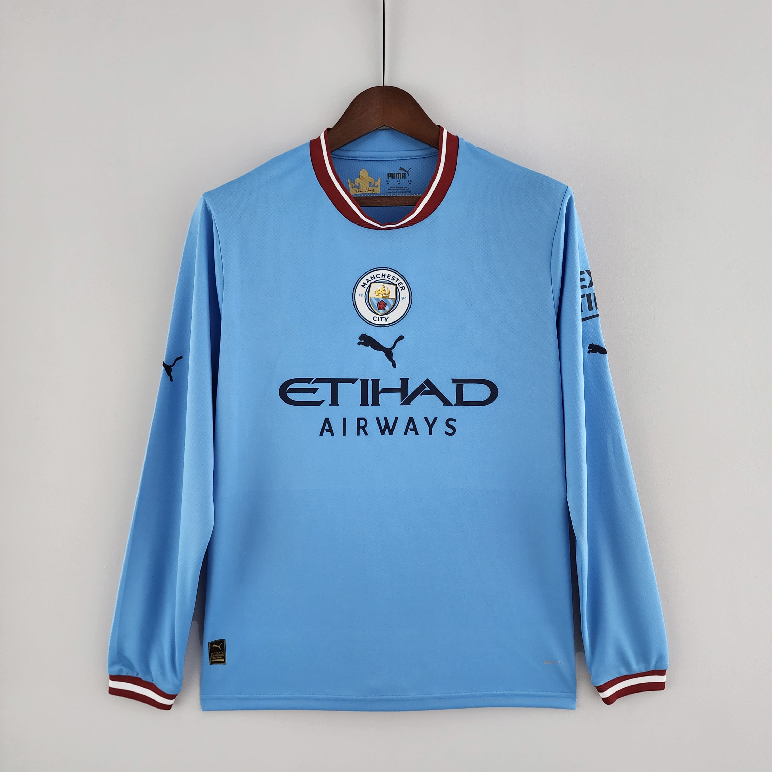 Camiseta Manchester City 2022-23 Manga Larga - Local