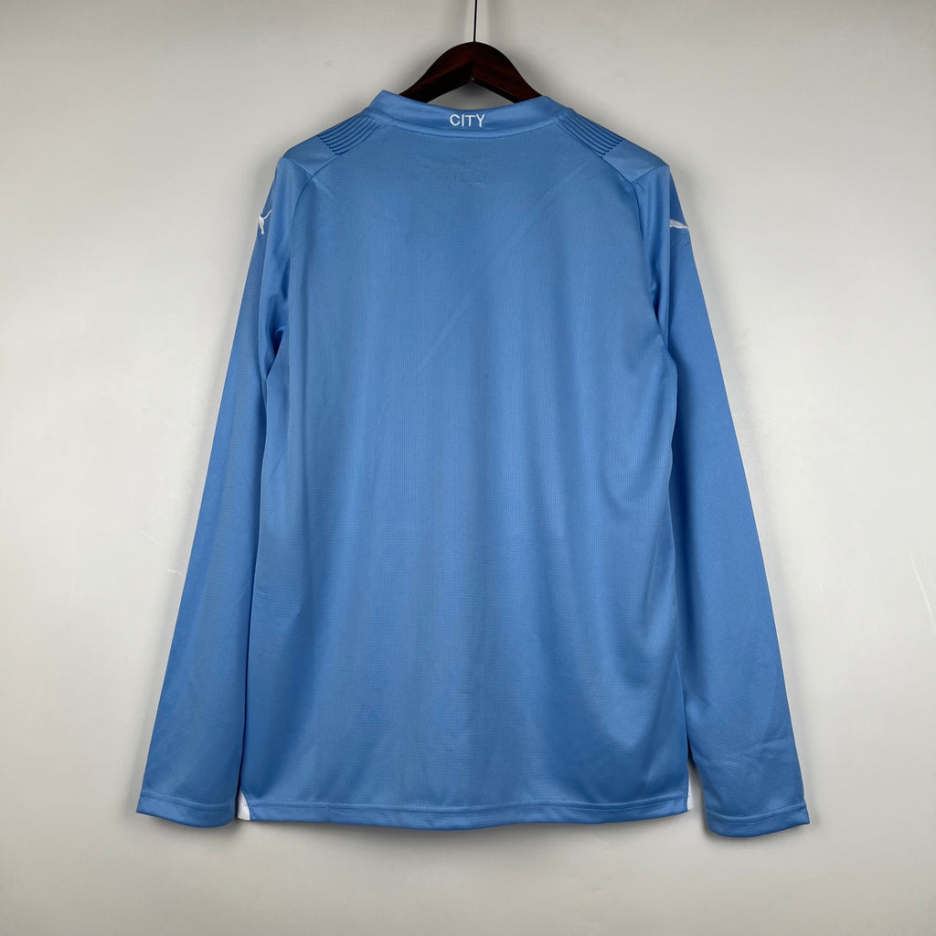 Camiseta Manchester City 2023-24 Manga Larga - Local