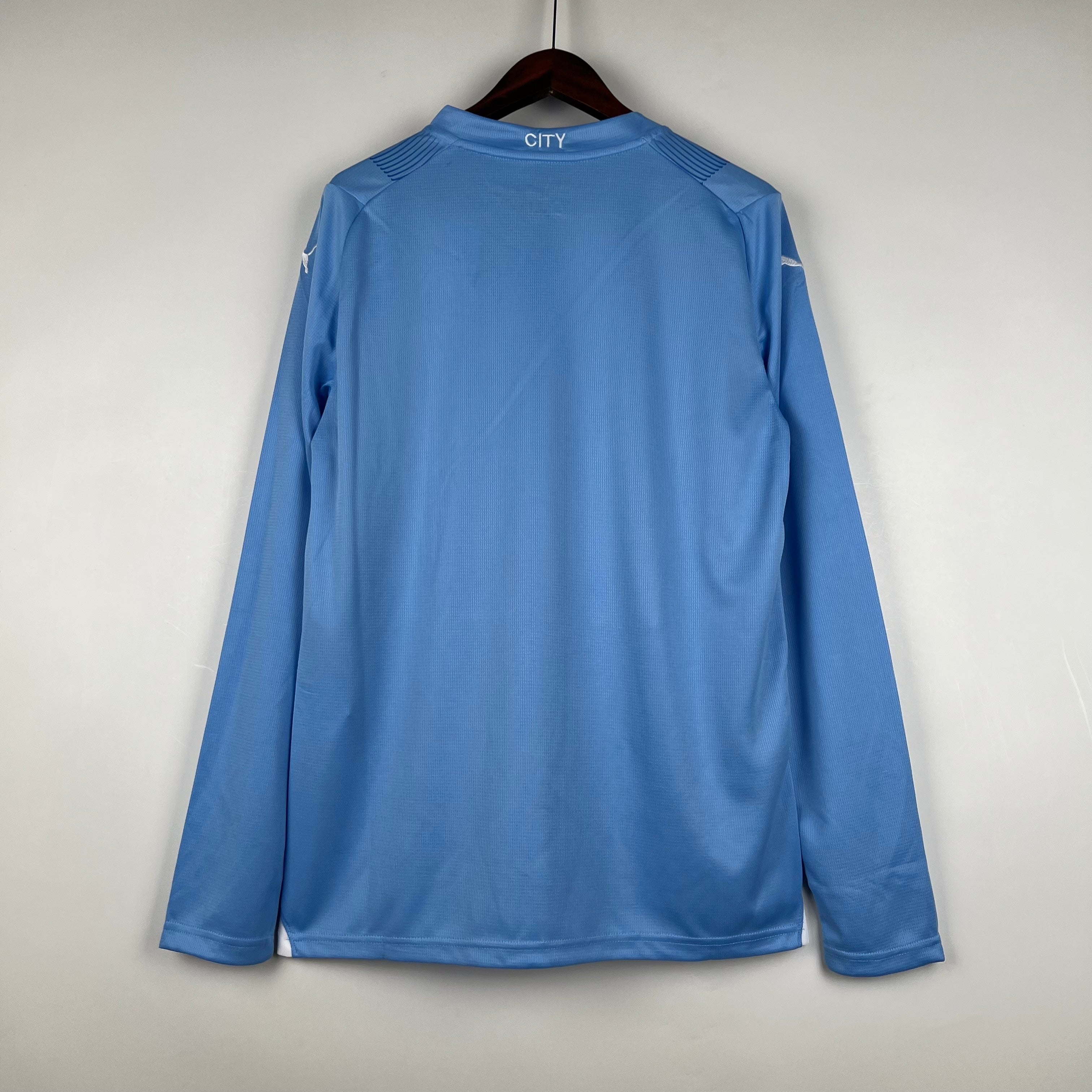 Camiseta Manchester City 2023-24 Manga Larga - Local