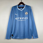 Camiseta Manchester City 2023-24 Manga Larga - Local