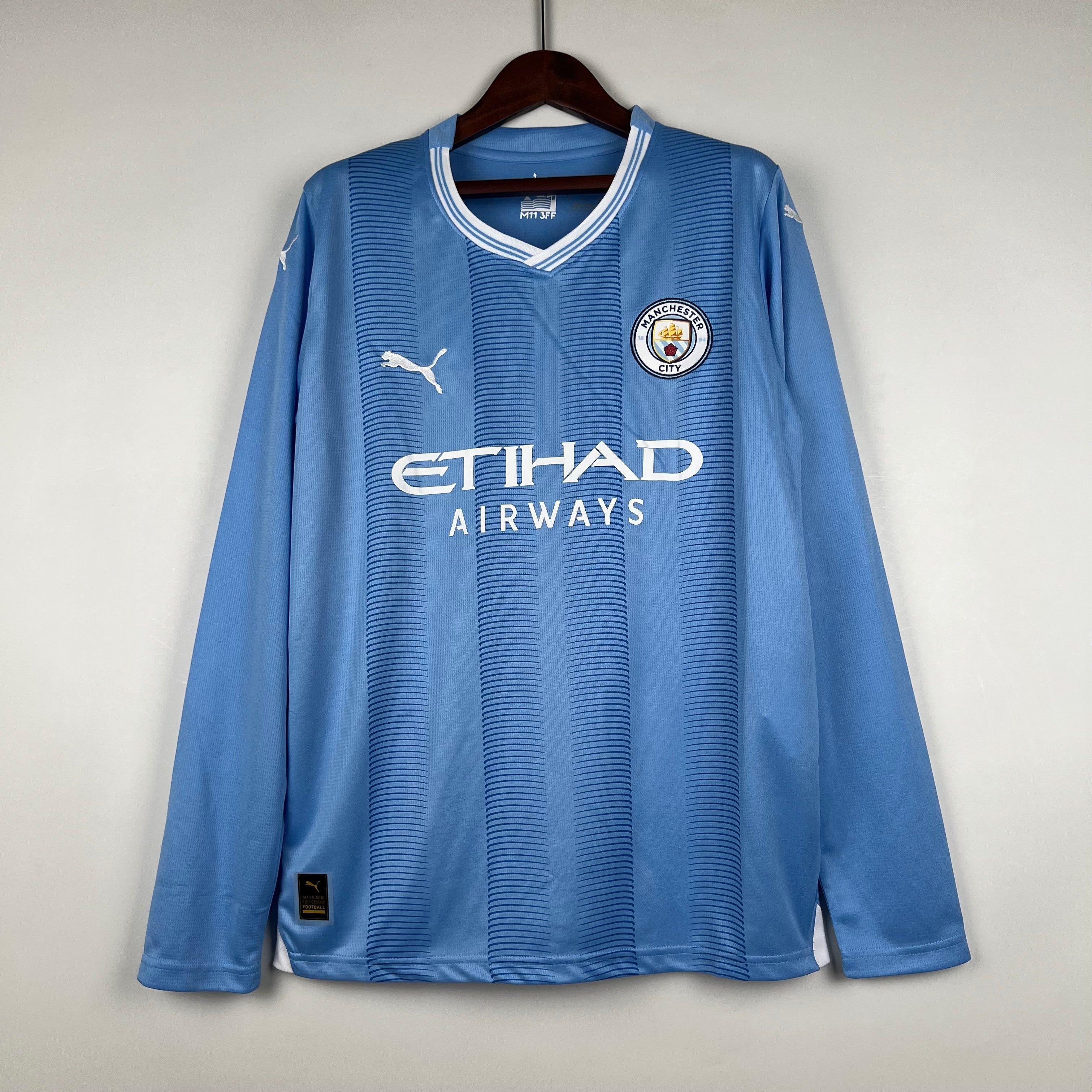 Camiseta Manchester City 2023-24 Manga Larga - Local