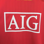 Camiseta Manchester United 2007-08 Manga Larga - Local - Retro