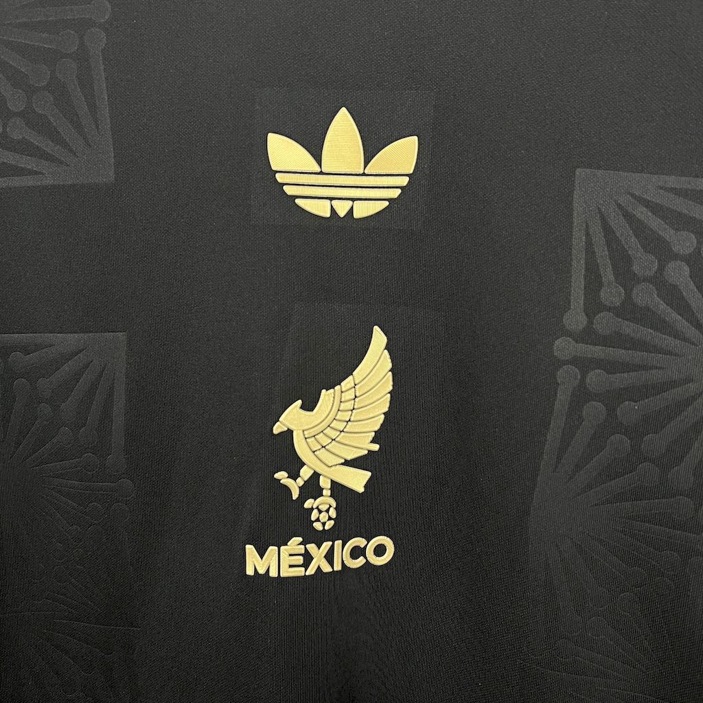 Camiseta México 2025 - Edición Especial Negro Manga Larga