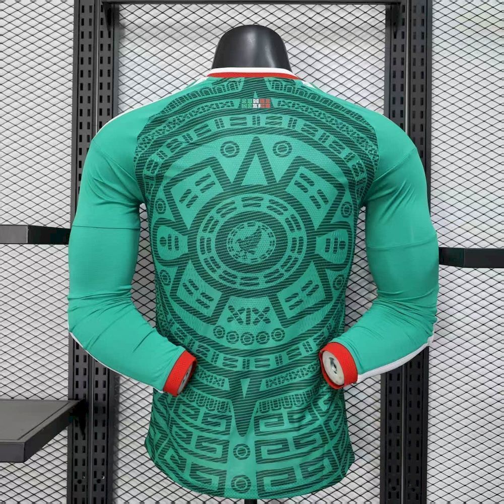 Camiseta México 2026 Versión Jugador - Manga Larga - Local