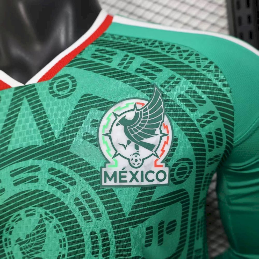 Camiseta México 2026 Versión Jugador - Manga Larga - Local