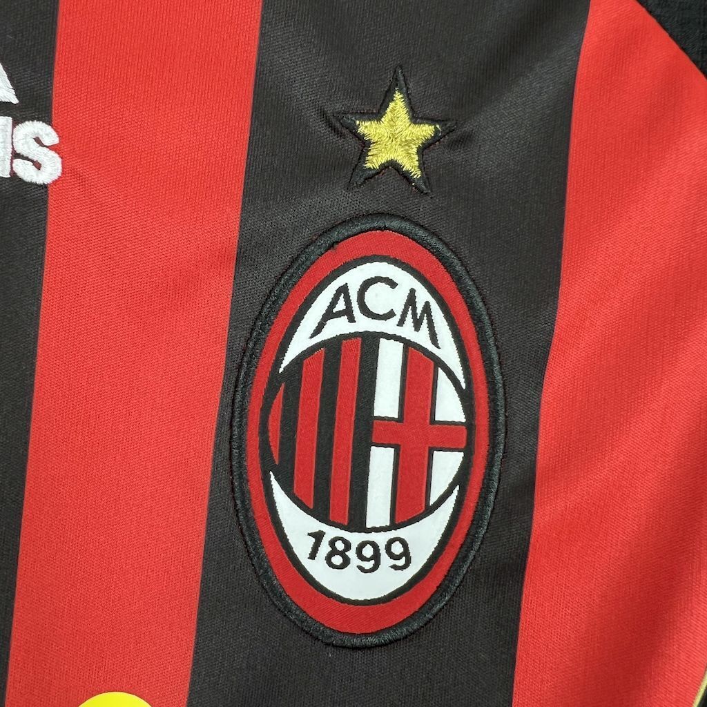 Camiseta AC Milan 2006-07 Manga Larga - Local - Retro