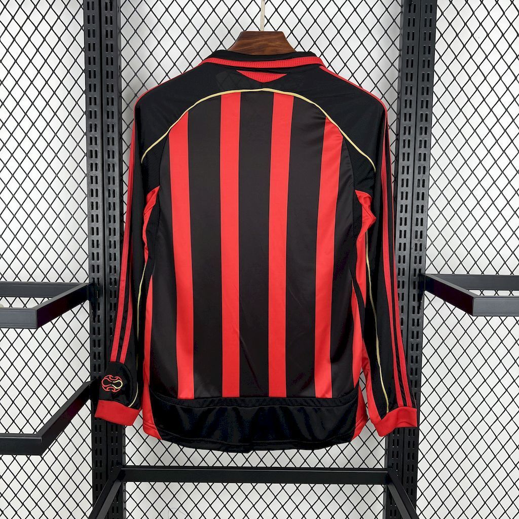 Camiseta AC Milan 2006-07 Manga Larga - Local - Retro