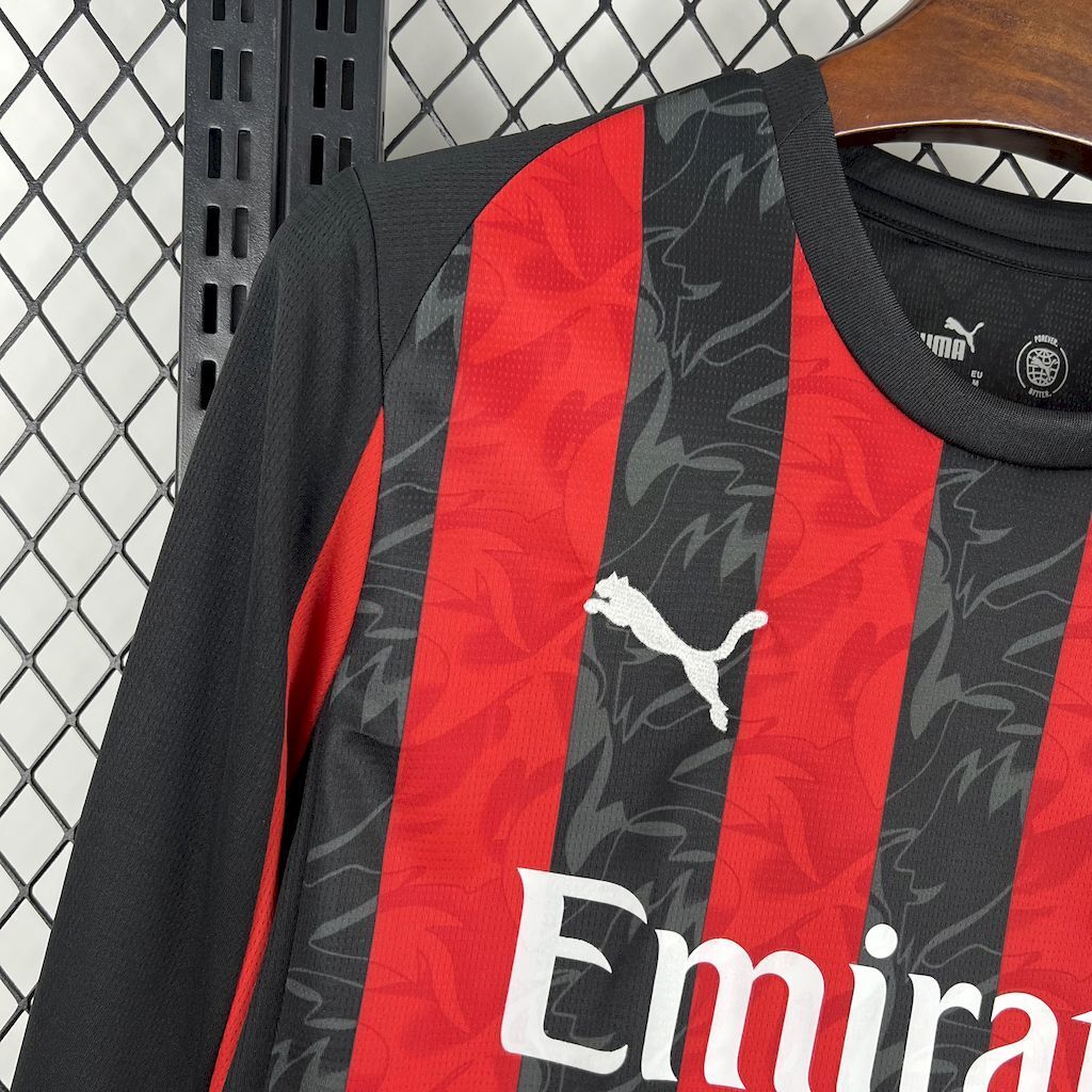 Camiseta AC Milan 2025-26 Manga Larga - Local
