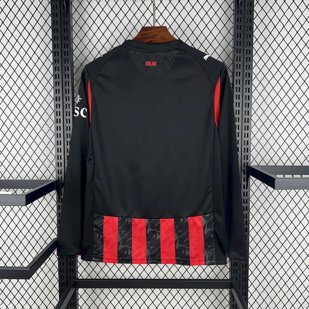Camiseta AC Milan 2025-26 Manga Larga - Local