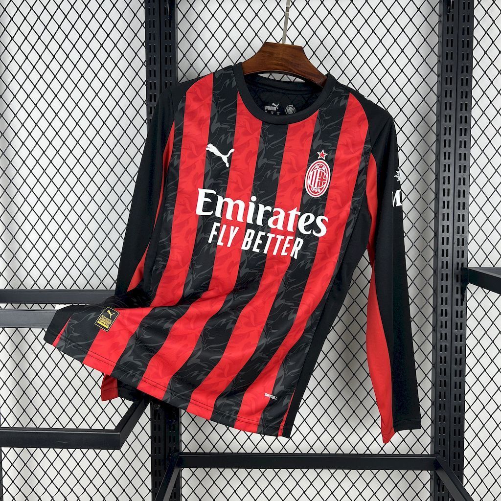 Camiseta AC Milan 2025-26 Manga Larga - Local