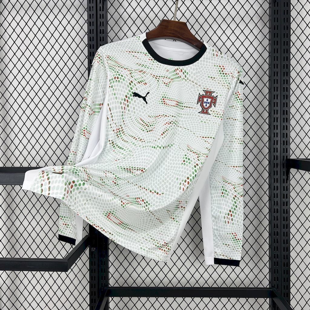Camiseta Portugal 2025 Manga Larga - Visitante